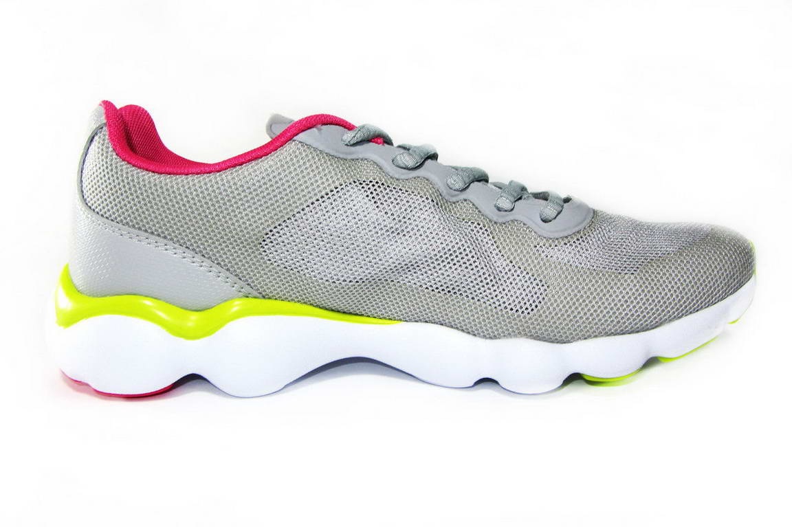 Женские кроссовки XTep Sports Shoes Light grey/Red/White/Green - фото №2