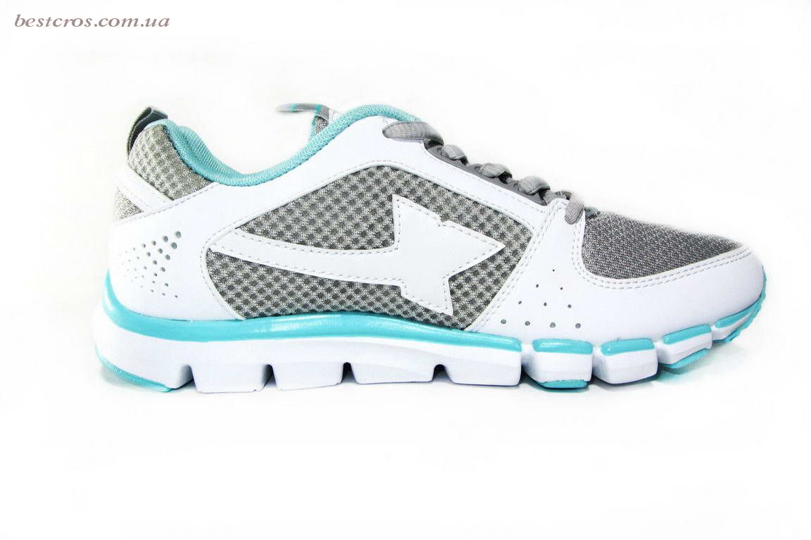 Женские кроссовки XTep Sports Shoes Grey/White/Blue - фото №2