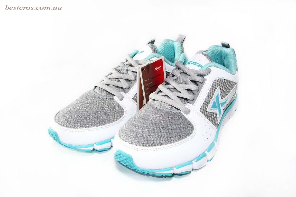Женские кроссовки XTep Sports Shoes Grey/White/Blue - фото №5
